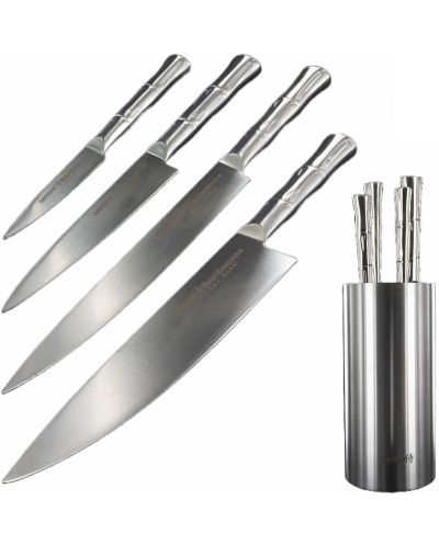 Set od 4 noža sa stalkom Samura - Bamboo - 1