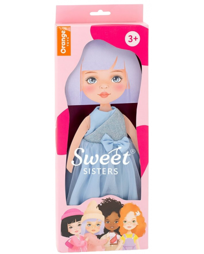 Set odjeće za lutke Orange Toys Sweet Sisters - Haljina od plavog satena - 1