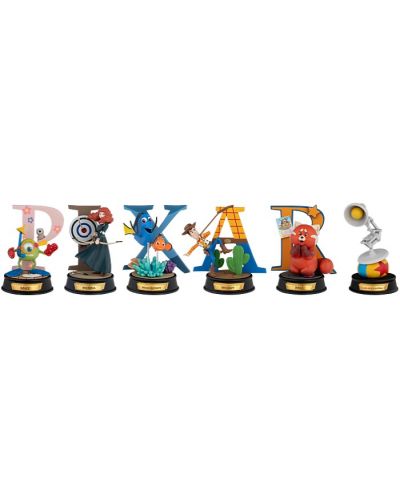 Set mini figurica Beast Kingdom Disney: 100 Years of Wonder - Pixar Alphabet Art, 10 cm - 1