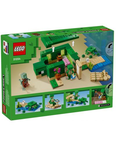 Konstruktor LEGO Minecraft - Kuća za kornjače na plaži (21254) - 2