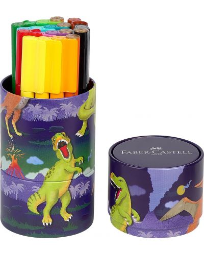 Set flomastera Faber-Castell Connector - Dinosaur, 20 boja - 2