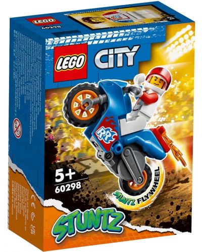 Set Lego City Stunt - Kaskaderski motocikl raketa (60298) - 1