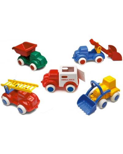 Set kolica Viking Toys - Kamioni, 8 komada, 14 cm - 1