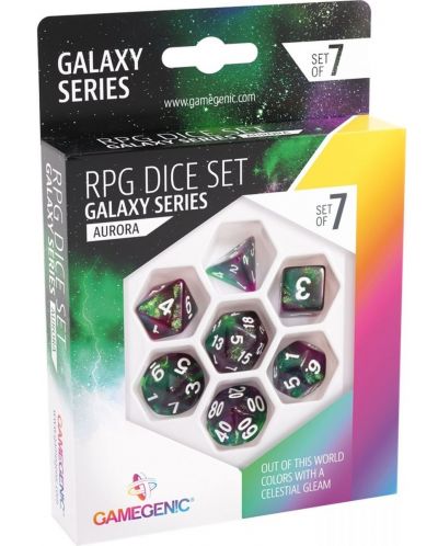 Set kockica Gamegenic: Galaxy Series - Aurora, 7 komada - 1