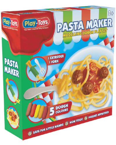 Set za igru s modelinom Play-Toys - Napravite špagete - 1