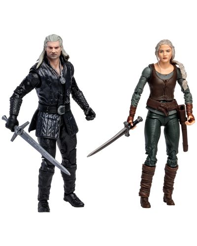 Set akcijskih figurica McFarlane Television: The Witcher - Geralt and Ciri (Netflix Series), 18 cm - 1