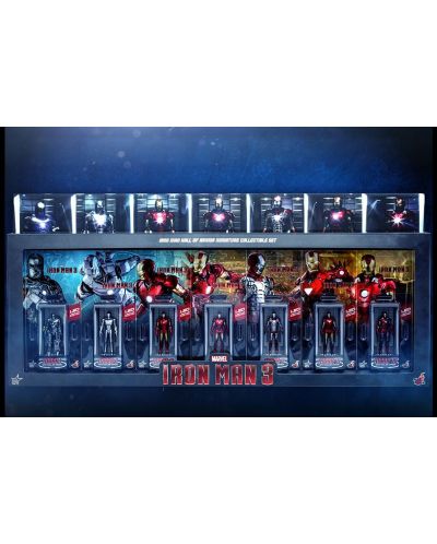 Komplet figura Hot Toys Marvel: Iron Man - Hall of Armor, 7 kom. - 2