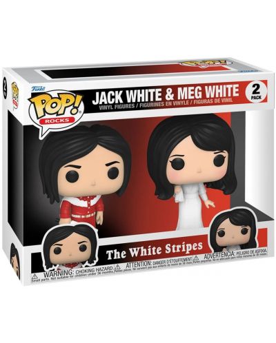 Set figura Funko POP! Rocks: The White Stripes - Jack White & Meg White - 2