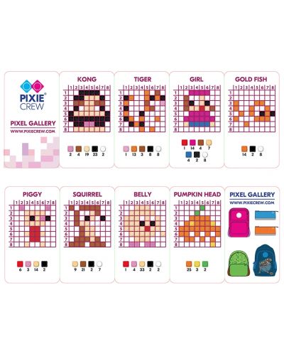Set silikonskih piksela u boji Pixie Crew - Pink, 250 komada - 3
