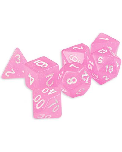 Set kockica Dice4Friends Confetti - Creamy Pink, 7 komada - 1
