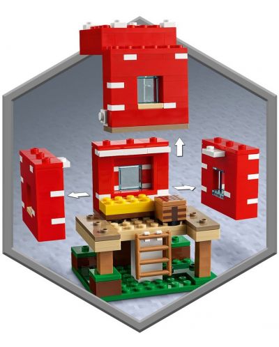Konstruktor Lego Minecraft - Kuća gljiva (21179) - 3