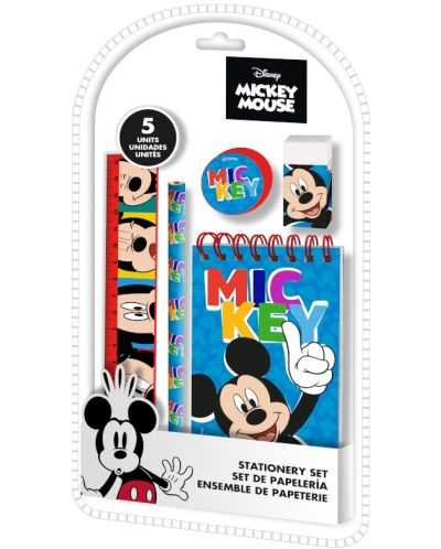 Set školskog pribora Kids Licensing - Mickey, 5 dijelova - 1
