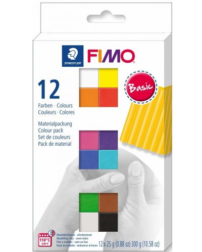 Komplet gline Staedtler Fimo Soft - 12 boja х 25 g - 1