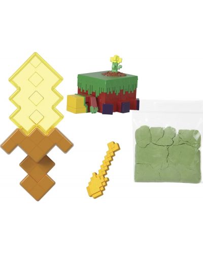 Set za modeliranje Minecraft - Figurica s dodacima, žuti - 2