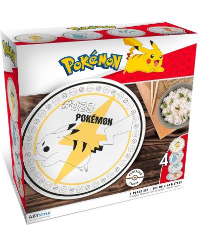 Set tanjura ABYstyle Games: Pokemon - Starters & Pikachu - 6