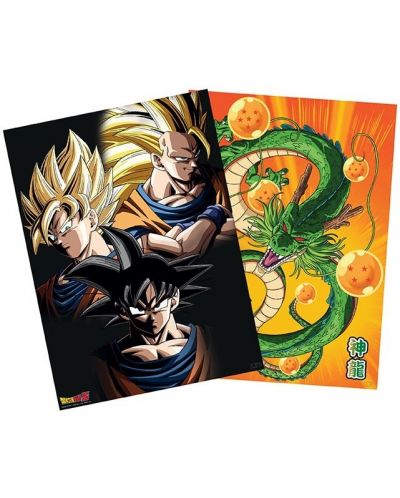 Set mini postera GB eye Animation: Dragon Ball Z - Goku & Shenron - 1