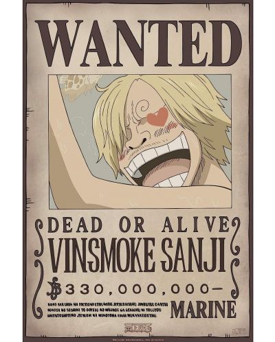 Set mini postera GB eye Animation: One Piece - Zoro & Sanji Wanted Posters (Series 1) - 3