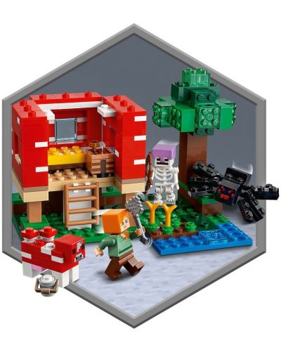 Konstruktor Lego Minecraft - Kuća gljiva (21179) - 4