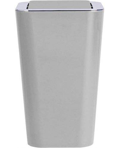 Kupaonska kanta za smeće s okretnim poklopcem Wenko - Candy, 6 L, siva - 1
