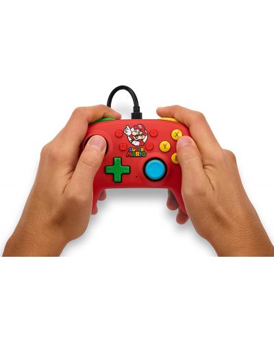 Kontroler PowerA - Nano, žičani, za Nintendo Switch, Mario Medley - 6