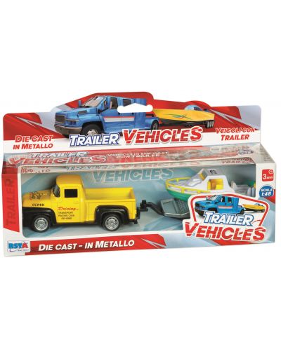 Set RS Toys - Retro kamionet sa čamcem ili kamp kućicom, 1:48, asortiman - 1