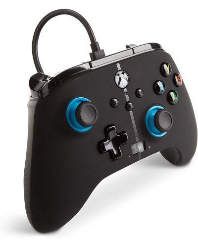 Kontroler PowerA - Enhanced, жичен, за Xbox One/Series X/S, Blue Hint - 2