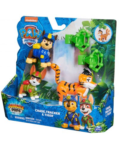 Set figura Spin Master Paw Patrol Jungle Pups - Chase i Tracker - 6