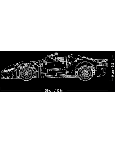 Konstruktor LEGO Technic - 2022 Ford GT (42154) - 6