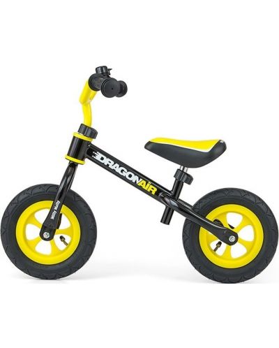 Bicikl za ravnotežu Milly Mally - Dragon Air, crno/žuti - 1