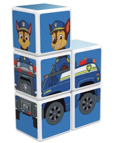 Set kocki Geomag - Magicube PAW Patrol, Chaseov auto - 2