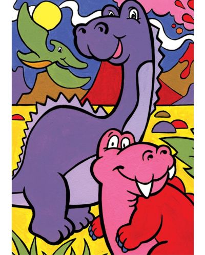 Set s akrilnim bojama Royal - Moj prvi crtež, dinosauri, 22 х 30 cm - 1