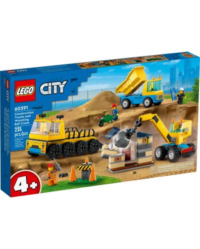 Konstruktor LEGO City - Gradilište s kamionima (60391) - 1