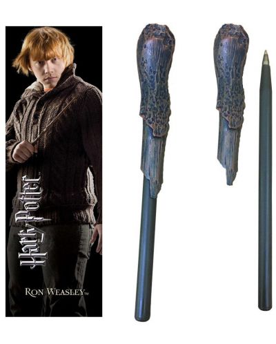 Set kemijske olovke i straničnika The Noble Collection Movies: Harry Potter - Ron Weasley - 1