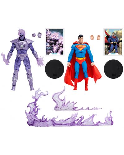 Set akcijskih figurica McFarlane DC Comics: Multiverse - Atomic Skull vs. Superman (Action Comics) (Gold Label), 18 cm - 9