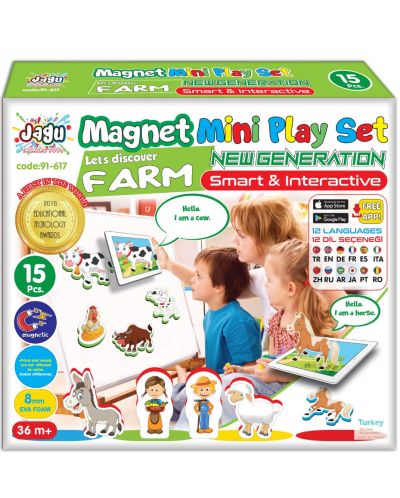 Set Jagu - Magnetne igračke koje govore, farma, 15 komada - 1