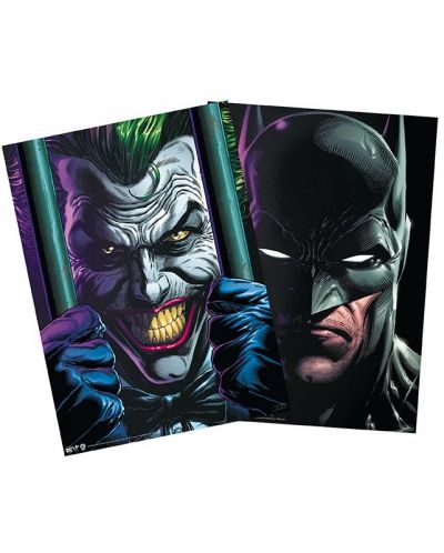 Set mini postera ABYstyle DC Comics: Batman - Batman & The Joker - 1