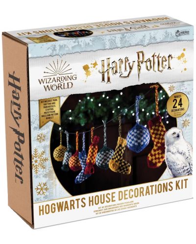 Komplet za pletenje Eaglemoss Movies: Harry Potter - Hogwarts House Decorations Kit - 1
