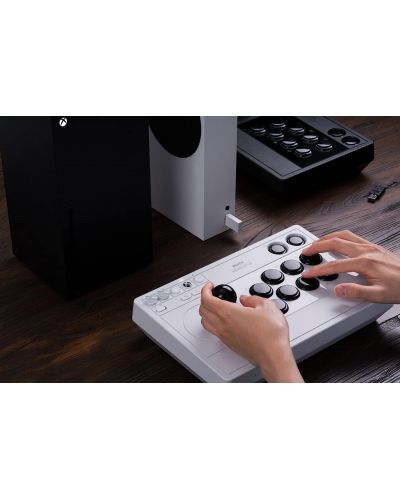 Kontroler 8BitDo - Arcade Stick, za Xbox One/Series X/PC, bijeli - 7