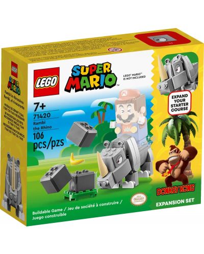 Konstruktor dodatak LEGO Super Mario - Rambi nosorog (71420) - 1