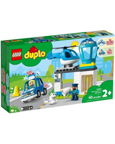 Кonstruktor Lego Duplo Town - Policijska postaja i helikopter (10959) - 1