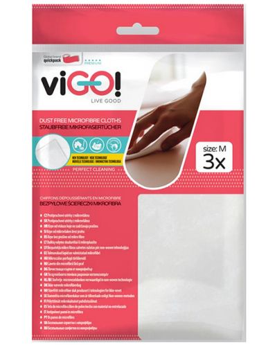 Set od 3 krpe za prašinu od mikrofibre viGО! - Premium - 1