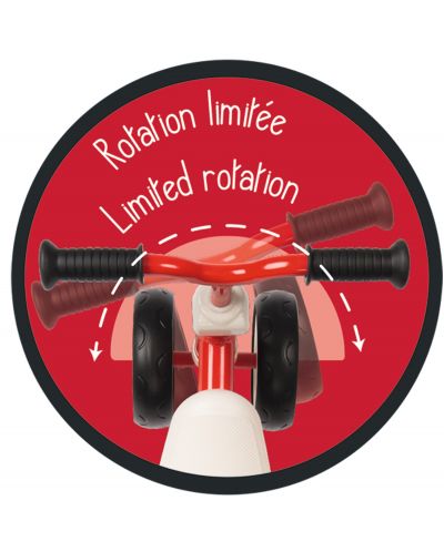 Bicikl za ravnotežu Smoby Rookie Ride - Crveni - 6