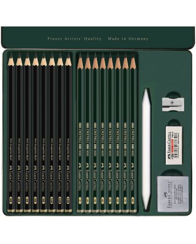 Set grafitnih olovki Faber-Castell Pitt & Castell 9000 - 20 komada - 4