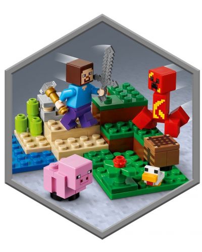 Konstruktor Lego Minecraft - Zasjeda na Creeper (21177) - 5