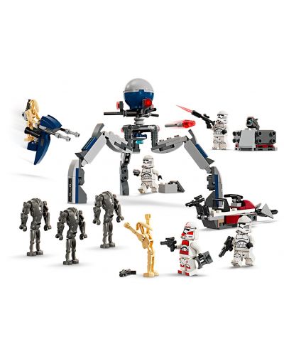 Konstruktor LEGO Star Wars - Clone Stormtroopers i Battle Droids Battle Pack (75372) - 3