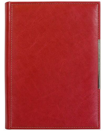 Kožna bilježnica-agenda Lemax Novaskin - Crvena, А5 Standart - 1