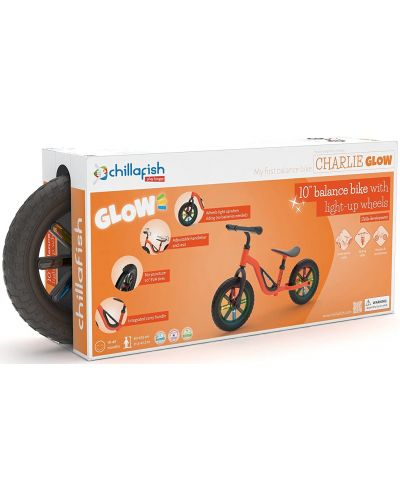 Bicikl za ravnotežu Chillafish - Charlie Glow, narančasti - 3