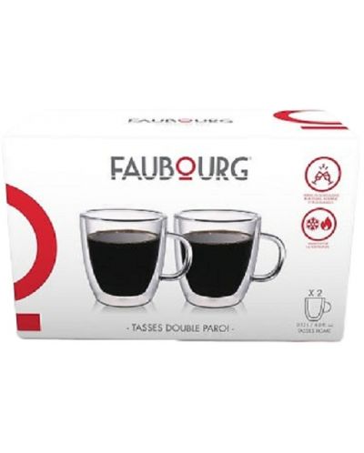 Set od 2 čaše s duplom stijenkom Faubourg - Rome, 120 ml - 2