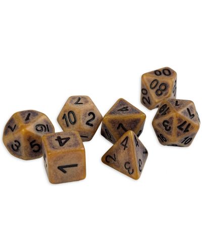 Set kockica Dice4Friends Antique - Gold, 7 komada - 1