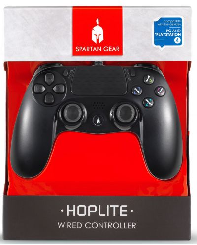 Kontrolor Spartan Gear - Hoplite, za PC/PS4, žičani, crni - 3